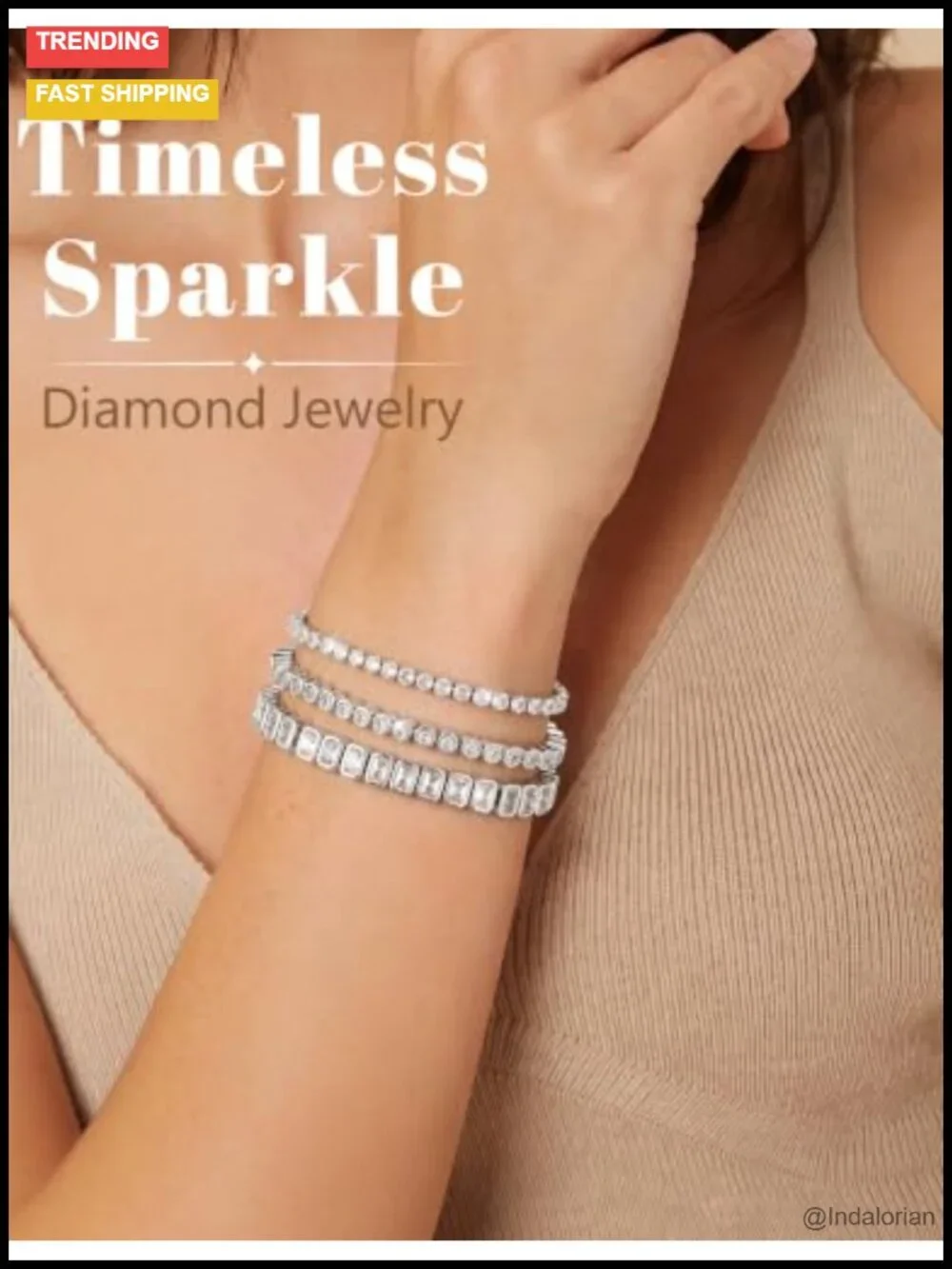 5A CZ Silver Tennis Bracelet Set Stackable 3 Piece for Women Jewelry